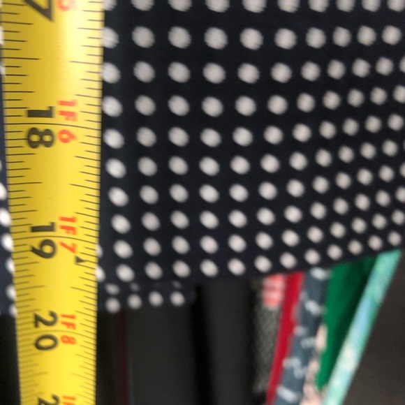 The Limited // Navy Blue & White Dot Pencil Skirt - Picture 7 of 8